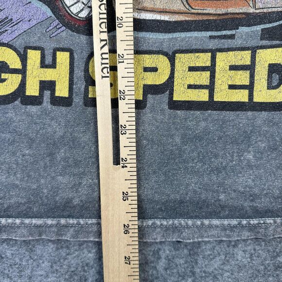 Corvette Racing Coupe Shirt Womens Large Gray High Speed Graphic Vintage Style - Picture 6 of 7